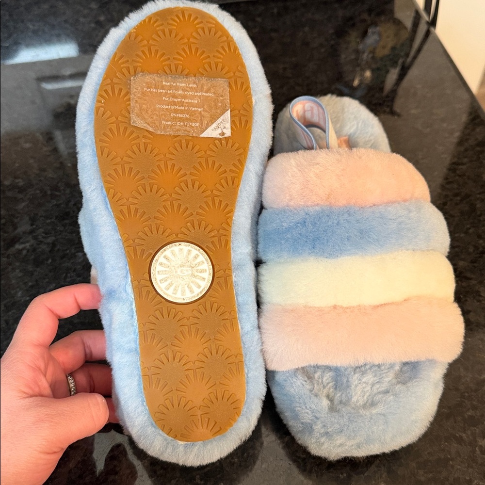 Colorful Striped UGG Slippers - Picture 2 of 3